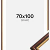 Ramme Siljan Brun 70x100 cm - Passepartout Hvid 60x90 cm