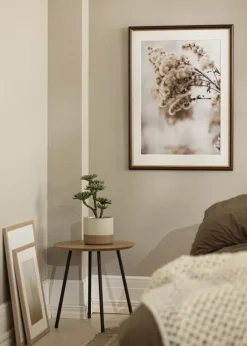 Ramme Siljan Brun 55x75 cm - Passepartout Hvid 45x64 cm