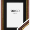 Ramme Siljan Brun 20x30 cm - Passepartout Sort 15x22 cm