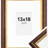 Ramme Siljan Brun 13x18 cm - Passepartout Hvid 7x10 cm