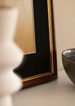 Ramme Siljan Brun 60x80 cm - Passepartout Sort 50x70 cm