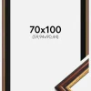 Ramme Siljan Brun 70x100 cm - Passepartout Sort 24x36 inches