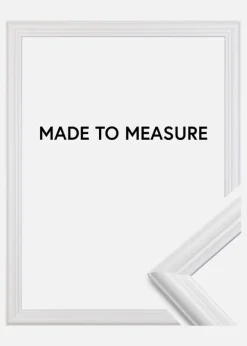 Ramme Siljan Hvid - Valgfri Størrelse (Plexiglas)