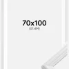 Ramme Siljan Hvid 70x100 cm - Passepartout Hvid 62x85 cm