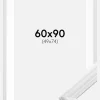 Ramme Siljan Hvid 60x90 cm - Passepartout Hvid 50x75 cm