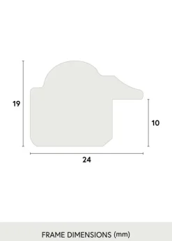 Ramme Siljan Hvid 50x60 cm - Passepartout Hvid 37x46 cm