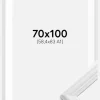 Ramme Siljan Hvid 70x100 cm - Passepartout Hvid 59,4x84 cm (A1)