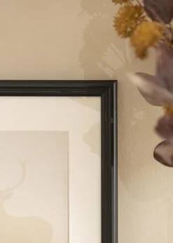 Ramme Siljan Sort 24x30 cm - Passepartout Hvid 7x9 inches