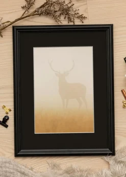 Ramme Siljan Sort 70x90 cm - Passepartout Sort 24x30 inches