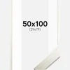 Ramme Silver Wood 50x100 cm - Passepartout Hvid 30x80 cm