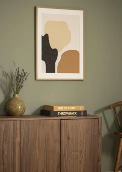 Ramme Soul Oak Veneer 70x100 cm - Passepartout Hvid 24x36 inches