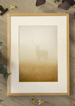 Ramme Soul Oak Veneer 30x40 cm - Passepartout Hvid 21x29,7 cm (A4)