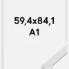 Ramme Stilren Akrylglas Hvid 59,4x84,1 cm (A1)