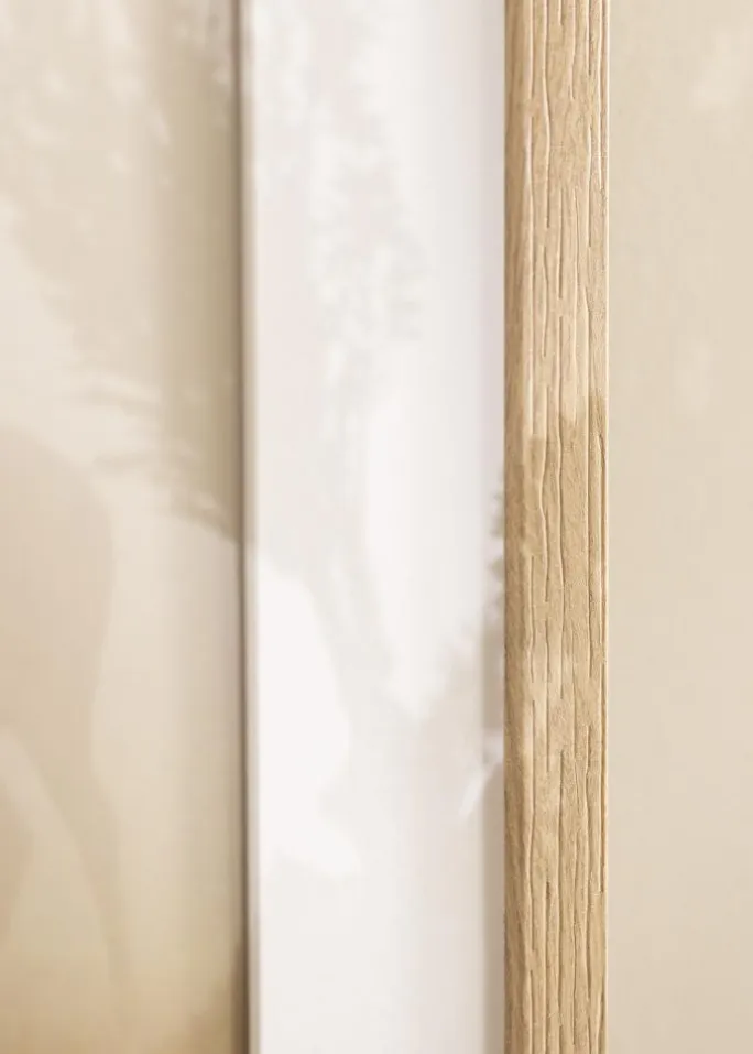 Ramme Stilren Eg 40x50 cm - Passepartout Hvid 28x35 cm