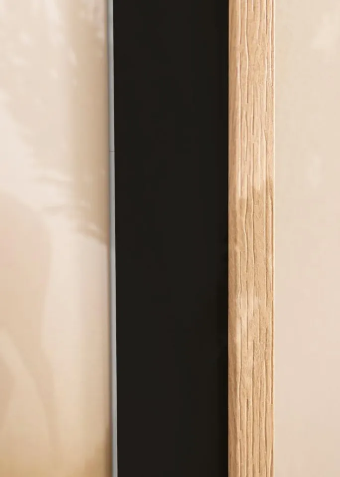 Ramme Stilren Eg 70x100 cm - Passepartout Sort 24x36 inches
