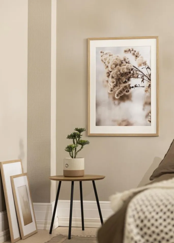 Ramme Stilren Eg 50x70 cm - Passepartout Hvid 16x24 inches