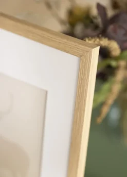 Ramme Stilren Eg 20x40 cm - Passepartout Hvid 10x30 cm