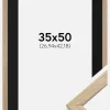 Ramme Stilren Eg 35x50 cm - Passepartout Sort 11x17 inches