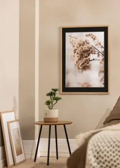 Ramme Stilren Eg 13x18 cm - Passepartout Sort 7x10 cm