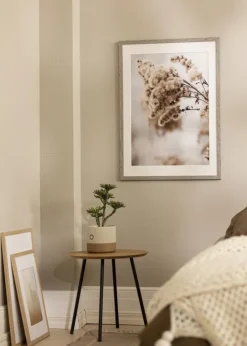 Ramme Stilren grå Eg 40x50 cm - Passepartout Hvid 29,7x42 cm