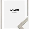 Ramme Stilren grå Eg 60x80 cm - Passepartout Hvid 50x65 cm