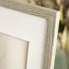 Ramme Stilren grå Eg 30x40 cm - Passepartout Hvid 18x27 cm