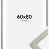 Ramme Stilren grå Eg 60x80 cm - Passepartout Hvid 50x70 cm