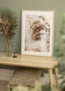 Ramme Stilren Greige Eg 40x50 cm - Passepartout Hvid 30x38 cm