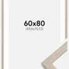 Ramme Stilren Greige Eg 60x80 cm - Passepartout Hvid 20x28 inches