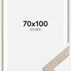 Ramme Stilren Greige Eg 70x100 cm - Passepartout Hvid 62x85 cm