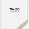 Ramme Stilren Greige Eg 70x100 cm - Passepartout Hvid 24x36 inches