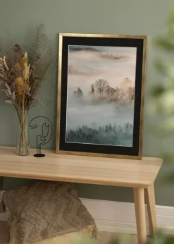 Ramme Stilren Guld 50x70 cm - Passepartout Sort 16x24 inches