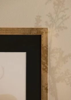 Ramme Stilren Guld 50x60 cm - Passepartout Sort 16x20 inches