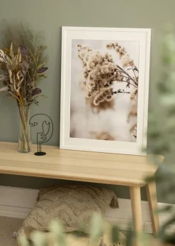 Ramme Stilren hvid Eg 60x80 cm - Passepartout Hvid 49,3x68,5 cm