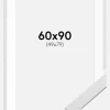 Ramme Stilren Hvid 60x90 cm - Passepartout Hvid 50x80 cm