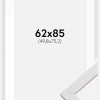 Ramme Stilren Hvid 62x85 cm - Passepartout Hvid 20x30 inches