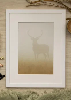 Ramme Stilren Hvid 20x30 cm - Passepartout Hvid 10x20 cm