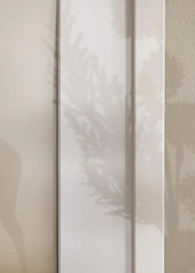 Ramme Stilren Hvid 70x100 cm - Passepartout Hvid 24x36 inches