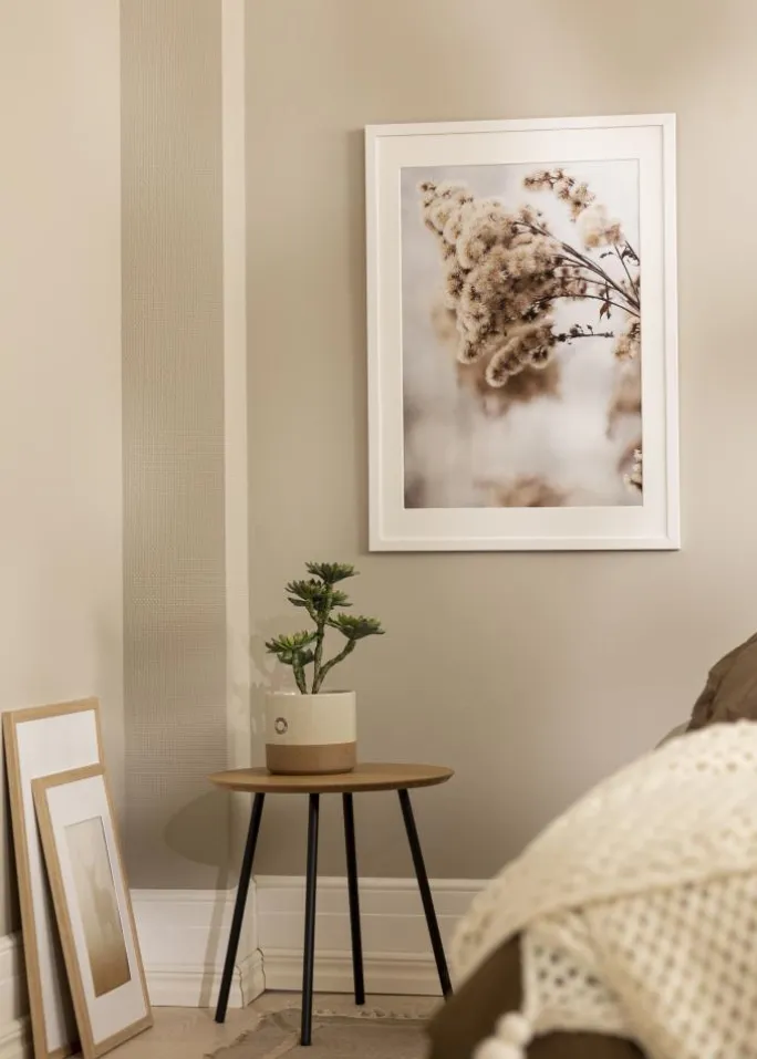 Ramme Stilren Hvid 70x100 cm - Passepartout Hvid 24x36 inches