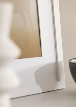 Ramme Stilren Hvid 50x70 cm - Passepartout Hvid 16x24 inches