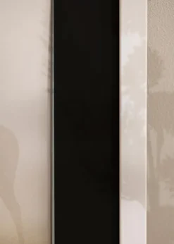 Ramme Stilren Hvid 50x60 cm - Passepartout Sort 35x45 cm
