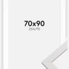 Ramme Stilren Hvid 70x90 cm - Passepartout Hvid 60x80 cm