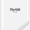 Ramme Stilren Hvid 70x100 cm - Passepartout Hvid 62x93 cm