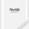 Ramme Stilren Hvid 70x100 cm - Passepartout Hvid 59,4x84 cm (A1)
