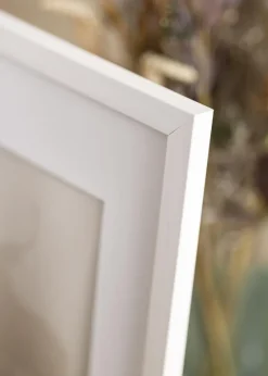 Ramme Stilren Hvid 30x40 cm - Passepartout Hvid 21x30 cm