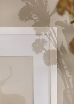 Ramme Stilren Hvid 60x80 cm - Passepartout Hvid 50x70 cm
