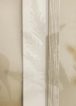 Ramme Stilren lysegrå Eg 70x100 cm - Passepartout Hvid 62x93 cm