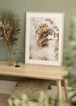 Ramme Stilren lysegrå Eg 60x80 cm - Passepartout Hvid 49,3x68,5 cm