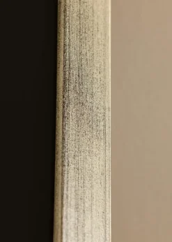 Ramme Stilren Sølv 50x70 cm - Passepartout Sort 42x59,4 cm (A2)