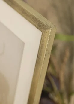 Ramme Stilren Sølv 50x60 cm - Passepartout Hvid 16x20 inches